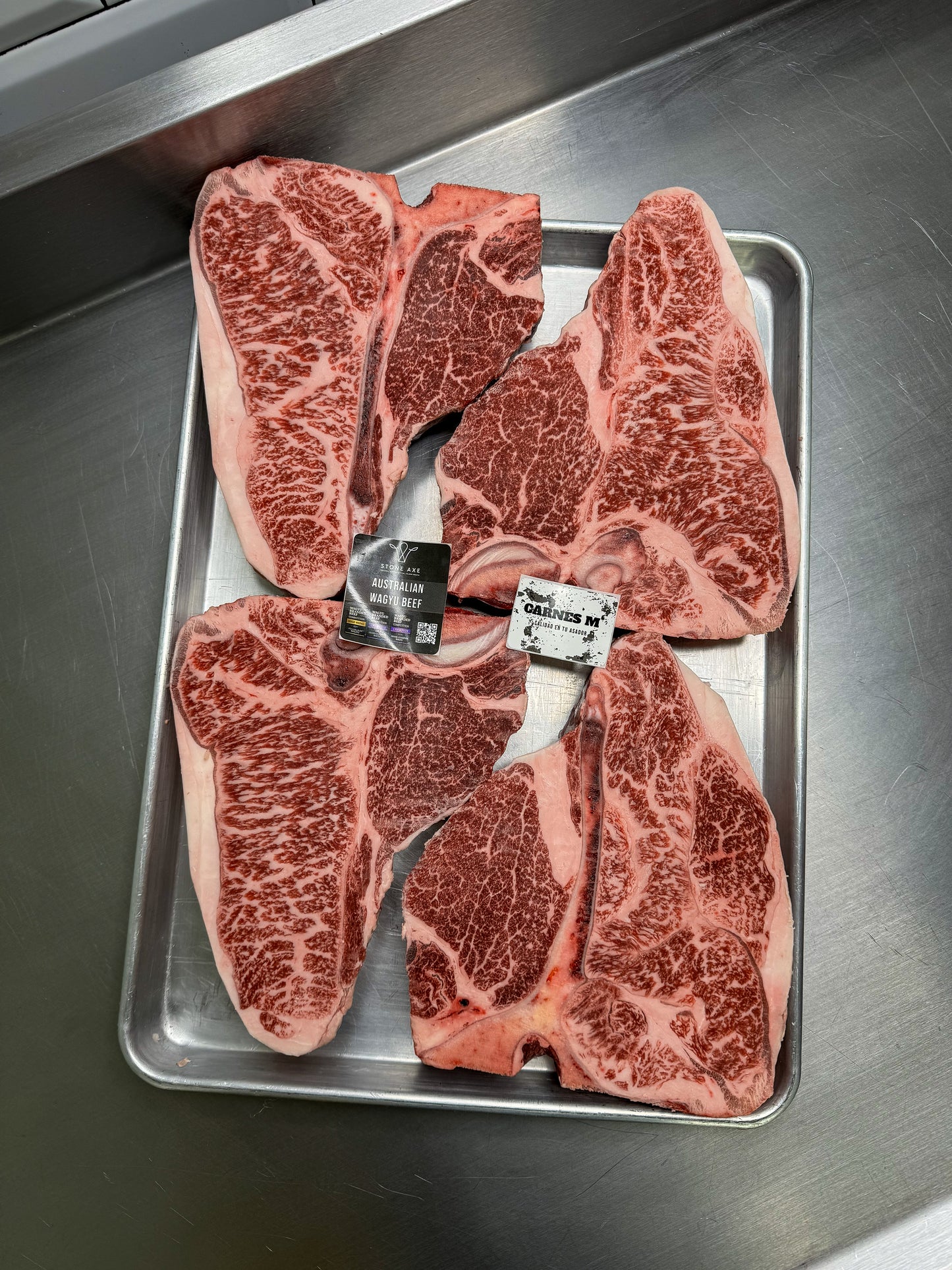 Porterhouse Full Blood Wagyu Australiano BMS 9 - Stone Axe