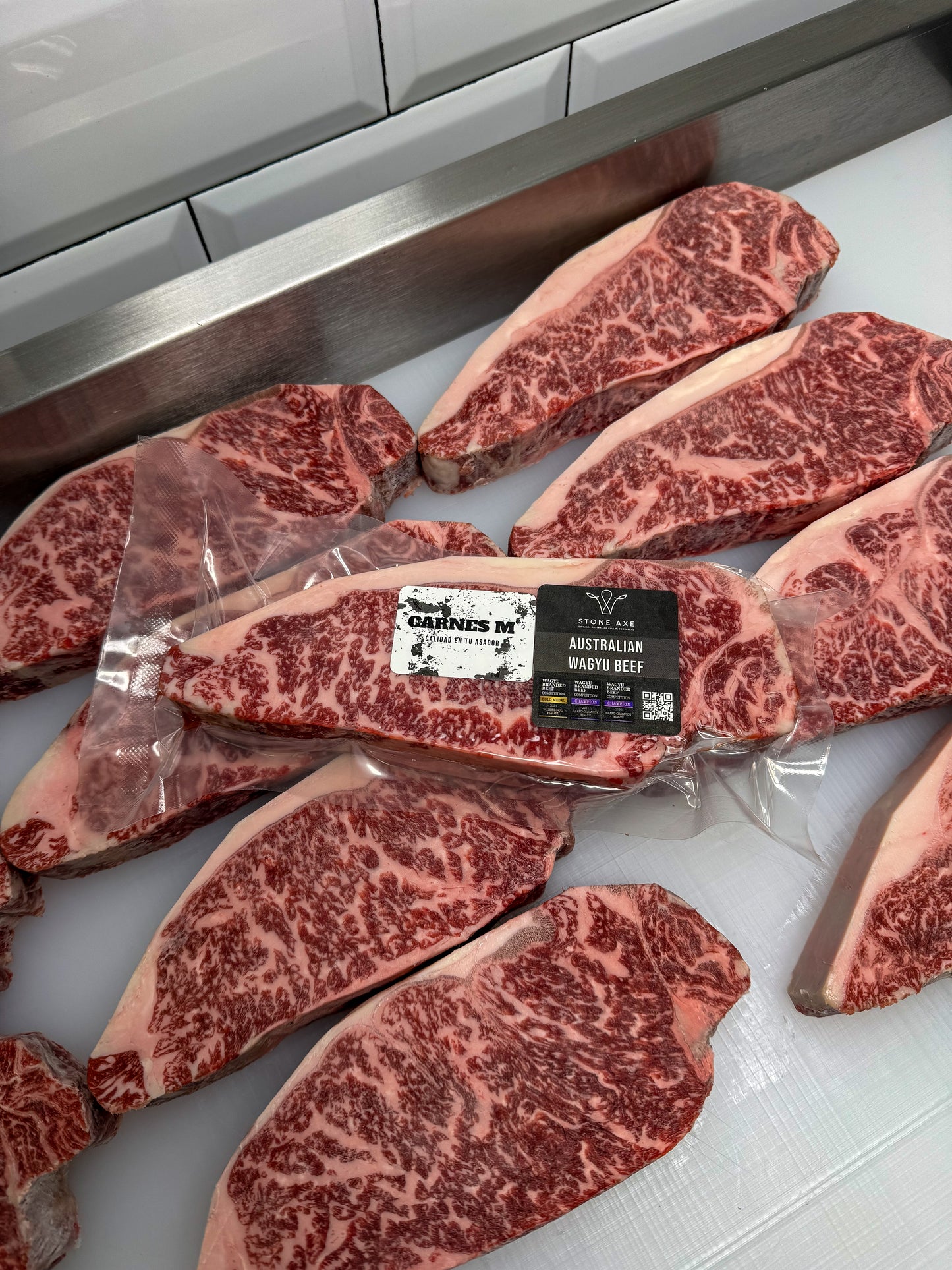 New York Full Blood Wagyu Australiano BMS 9 - Stone Axe