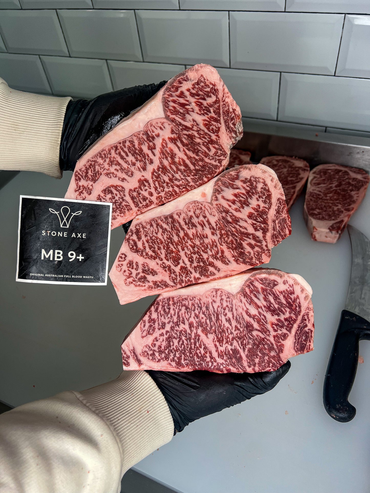 New York Full Blood Wagyu Australiano BMS 9 - Stone Axe